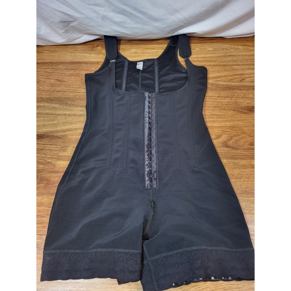 Faja Full Body Shaper Butt L Bodysuit Tummy Post Surgery Compression Black Large